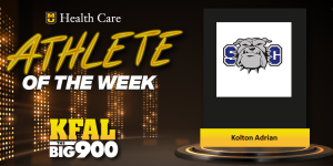 athlete of the week kfal kolton adrian