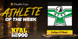 athlete of the week kfal coltyn o'neal