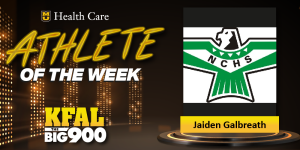 athlete of the week kfal jaiden galbreath